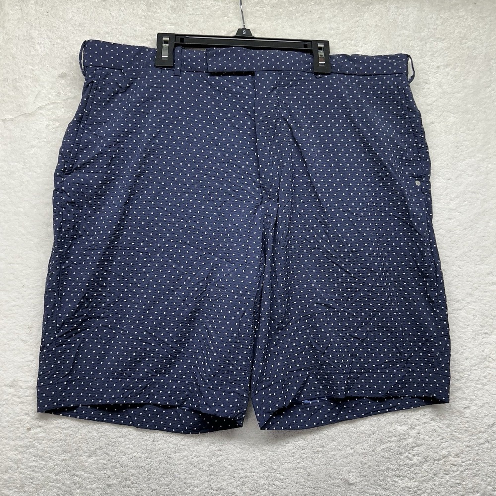 RLX Ralph Lauren Mens Size 36 Blue Polka Dot Athletic Golf Shorts (K9)